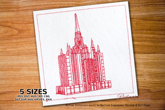Bangkok Thailand Temple Redwork: Craft Fair Review