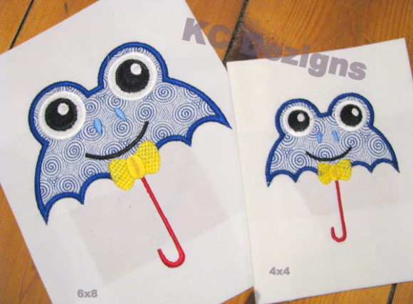 Boy Frog Umbrella: A Seasonal Embroidery Design Review