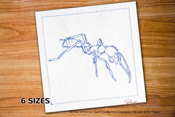 Bullet Ant in the Jungle Redwork: An Embroidery Seller's Review