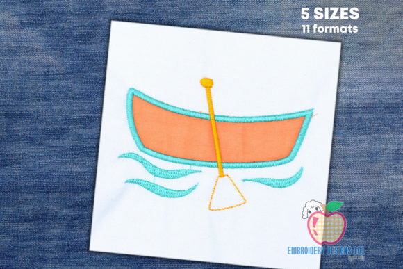 Canoe with Paddles Applique: A Seller's Review