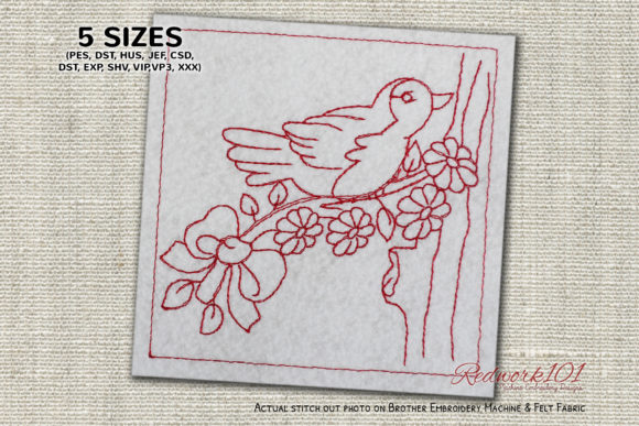 Cute Bird on Blossom Branch: A Design Review