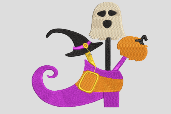 Halloween Shoe Embroidery for Personalized Gifts