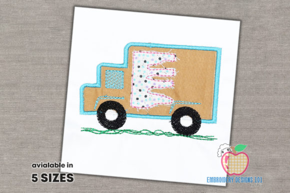 Ice Cream Box Truck: A Seasonal Embroidery Design Review