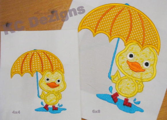 Puddle Duck Standing with Umbrella: A Seasonal Embroidery Designer's Review