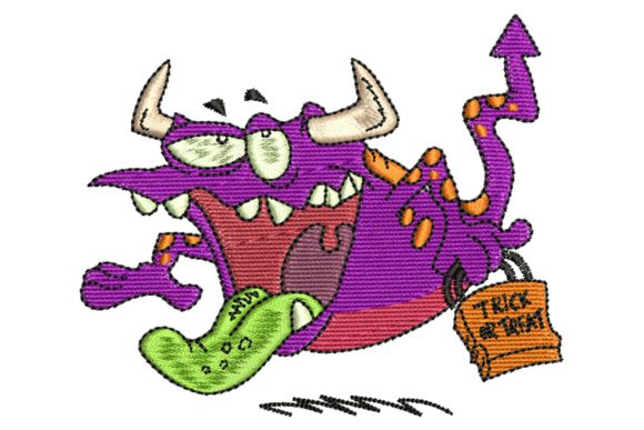 Scary Monster: Embroidery Design Review for Small Business Merch